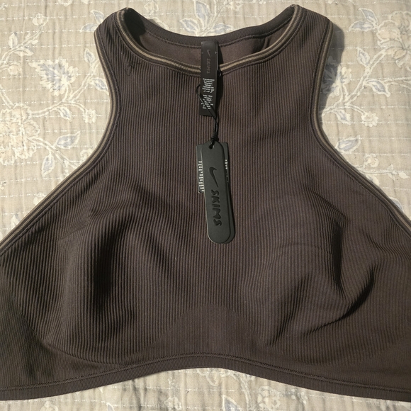SKIMS Charcoal Ribbed Racerback Tank - Picture 2 of 2